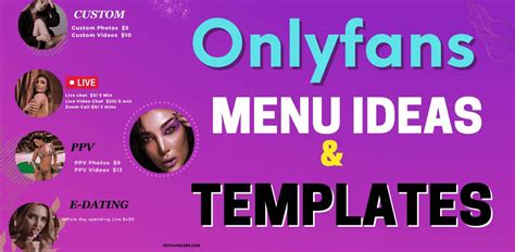 free onlyfans menu template|OnlyFans Menu Ideas, Examples & Tips (3 Free Templates)